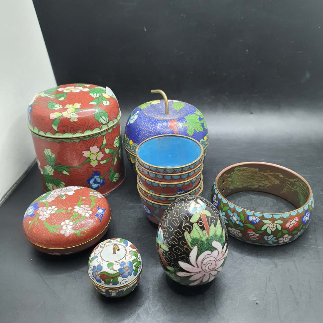 old Chinese Cloisonee: old Chinese Cloisonee