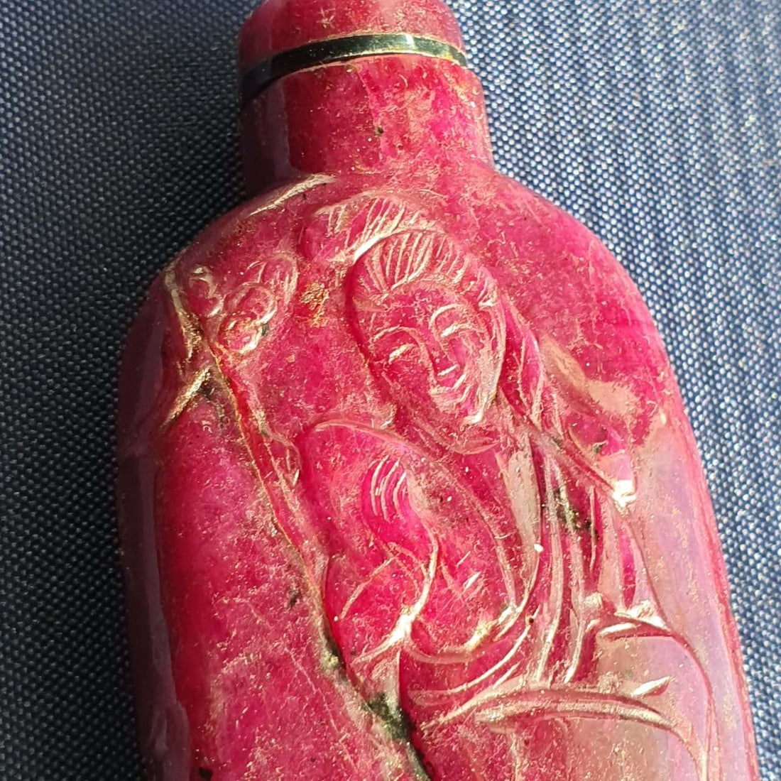 A ruby snuff bottle 红宝石鼻烟壶 - 5