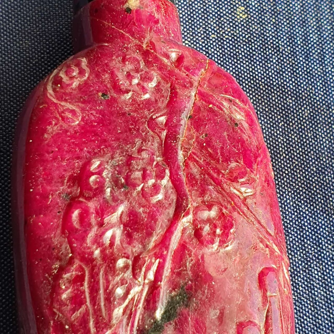A ruby snuff bottle 红宝石鼻烟壶 - 6