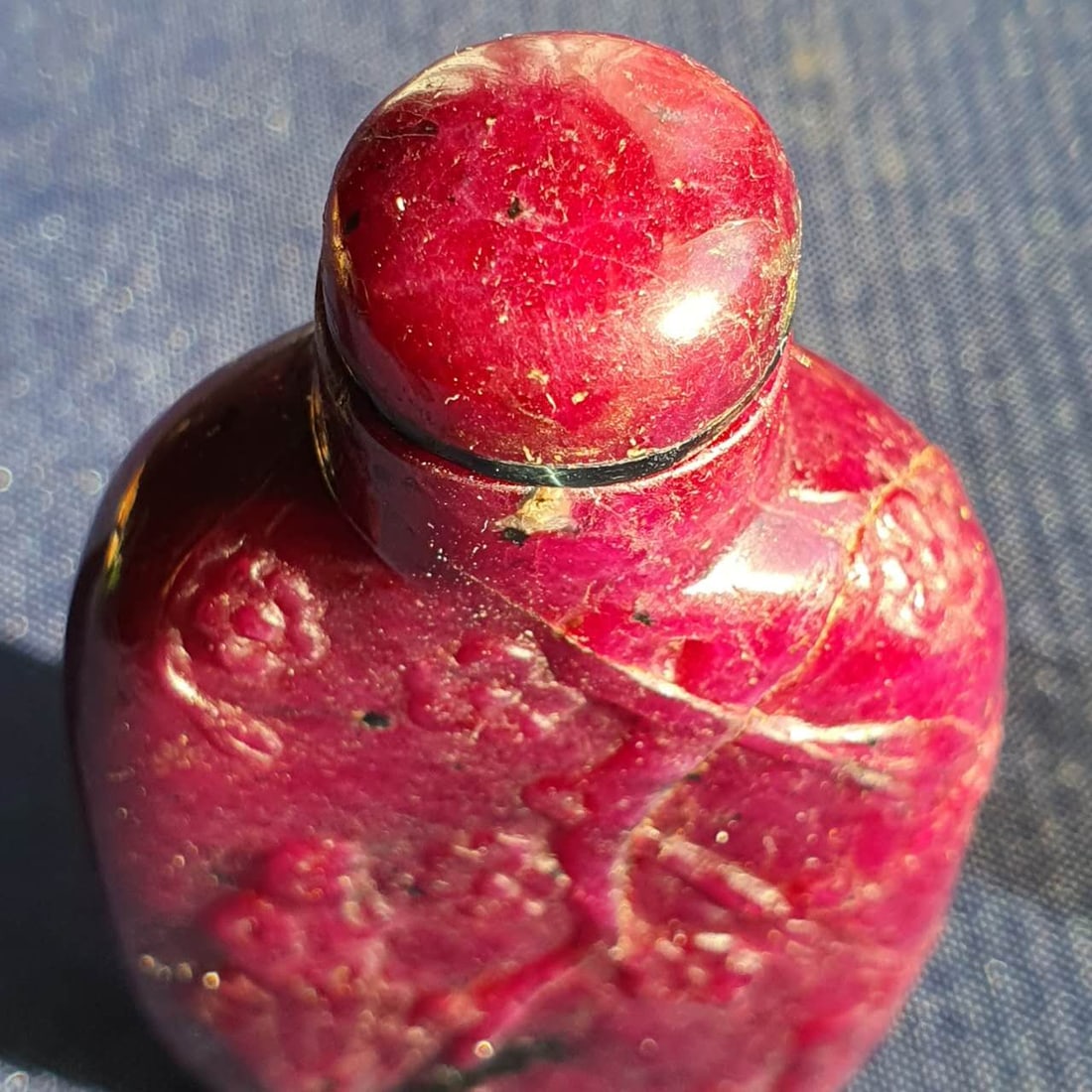 A ruby snuff bottle 红宝石鼻烟壶 - 7