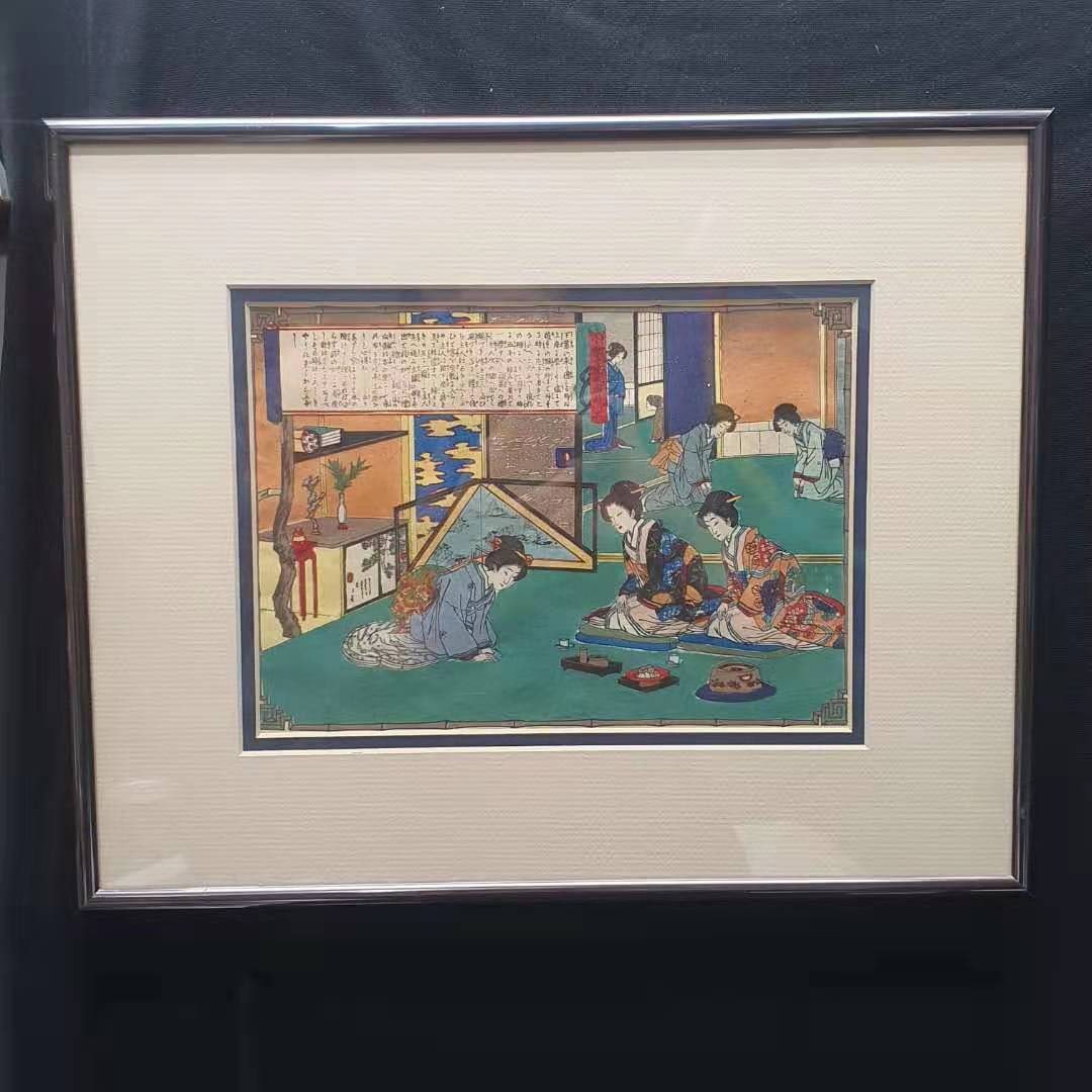 Fine Japanese Meiji hand paint with Floral Decorations, Signed (1 of 5)