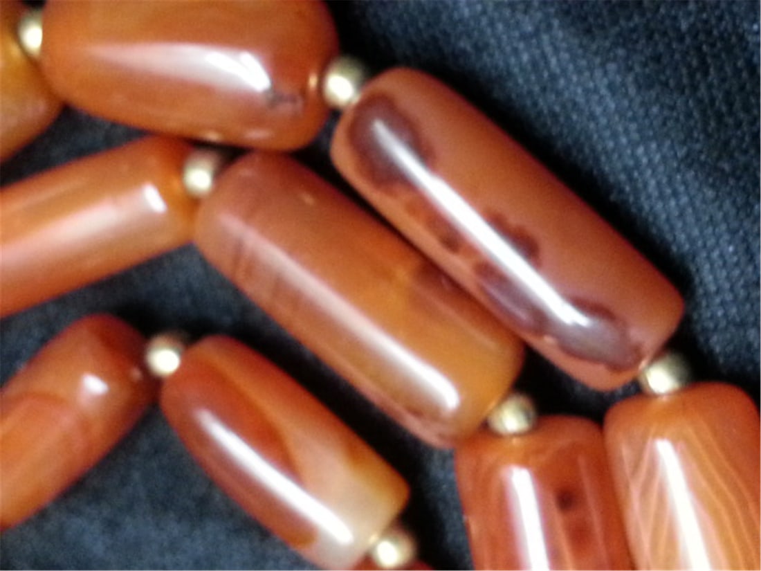 Old agate necklace - 3
