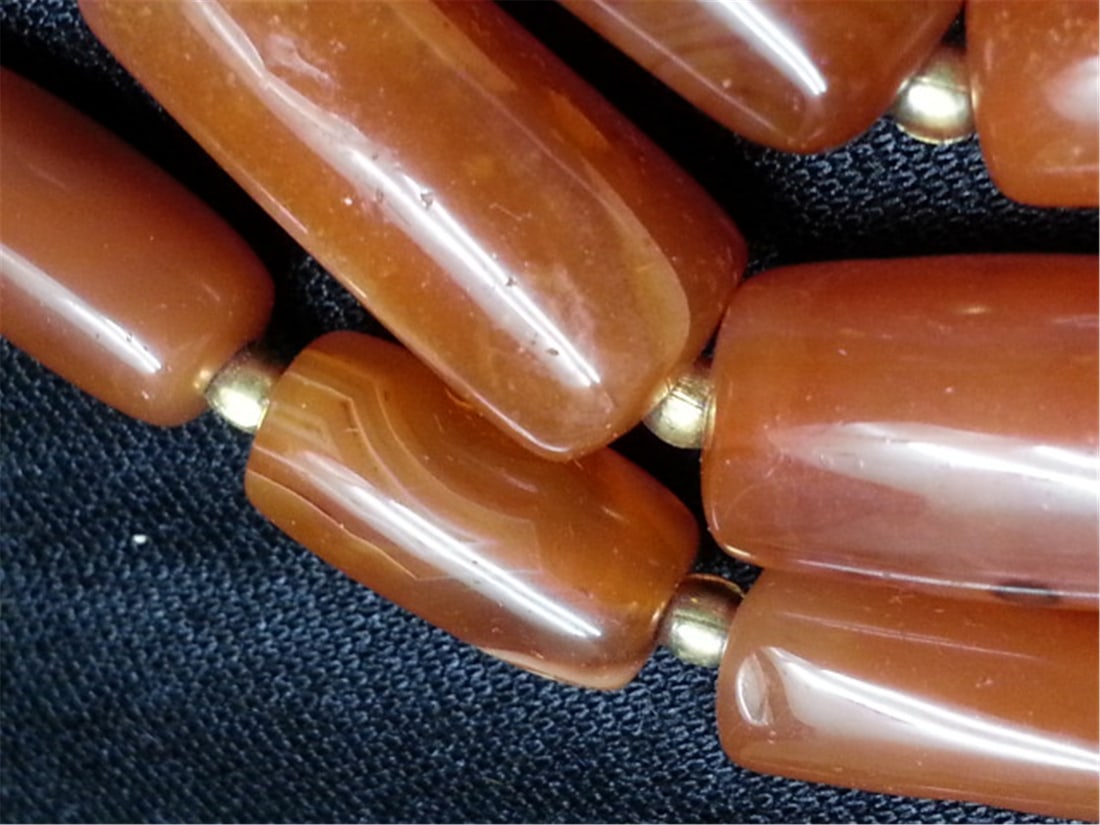 Old agate necklace - 5