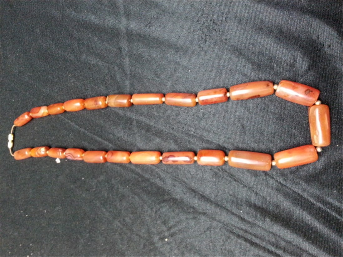 Old agate necklace - 6