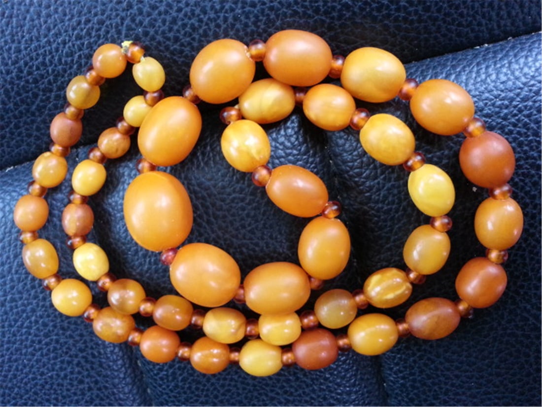 NATURAL BUTTERSCOTCH AMBER NECKLACE - 6