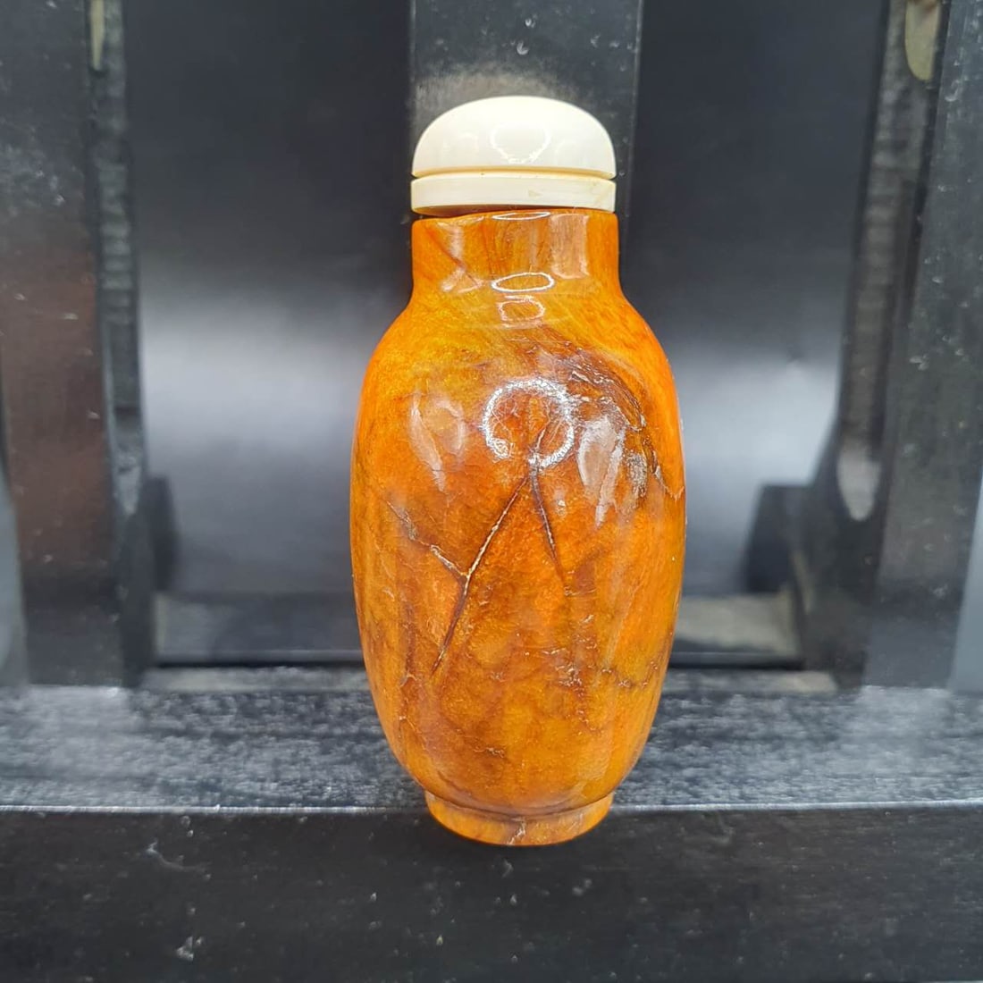 Snuff Bottle清代天然琥珀蜜蜡鼻烟壶 - 4