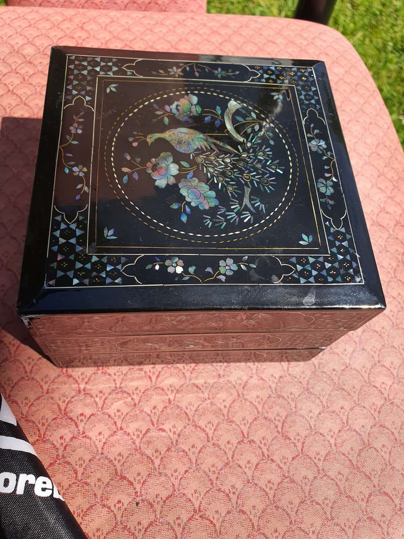 Black Lacquer Snuff Box黑漆螺钿鼻烟盒， - 6