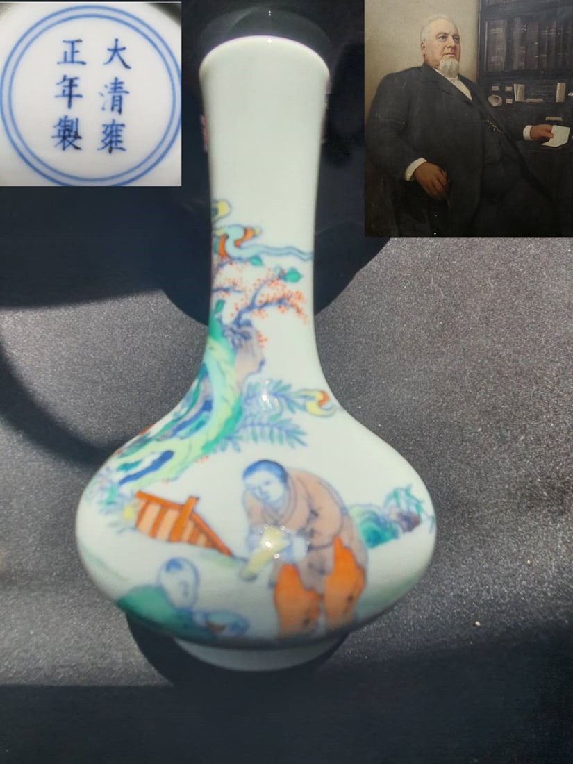 Qing Dynasty Yongzheng mark Dou Cai vase (1 of 9)