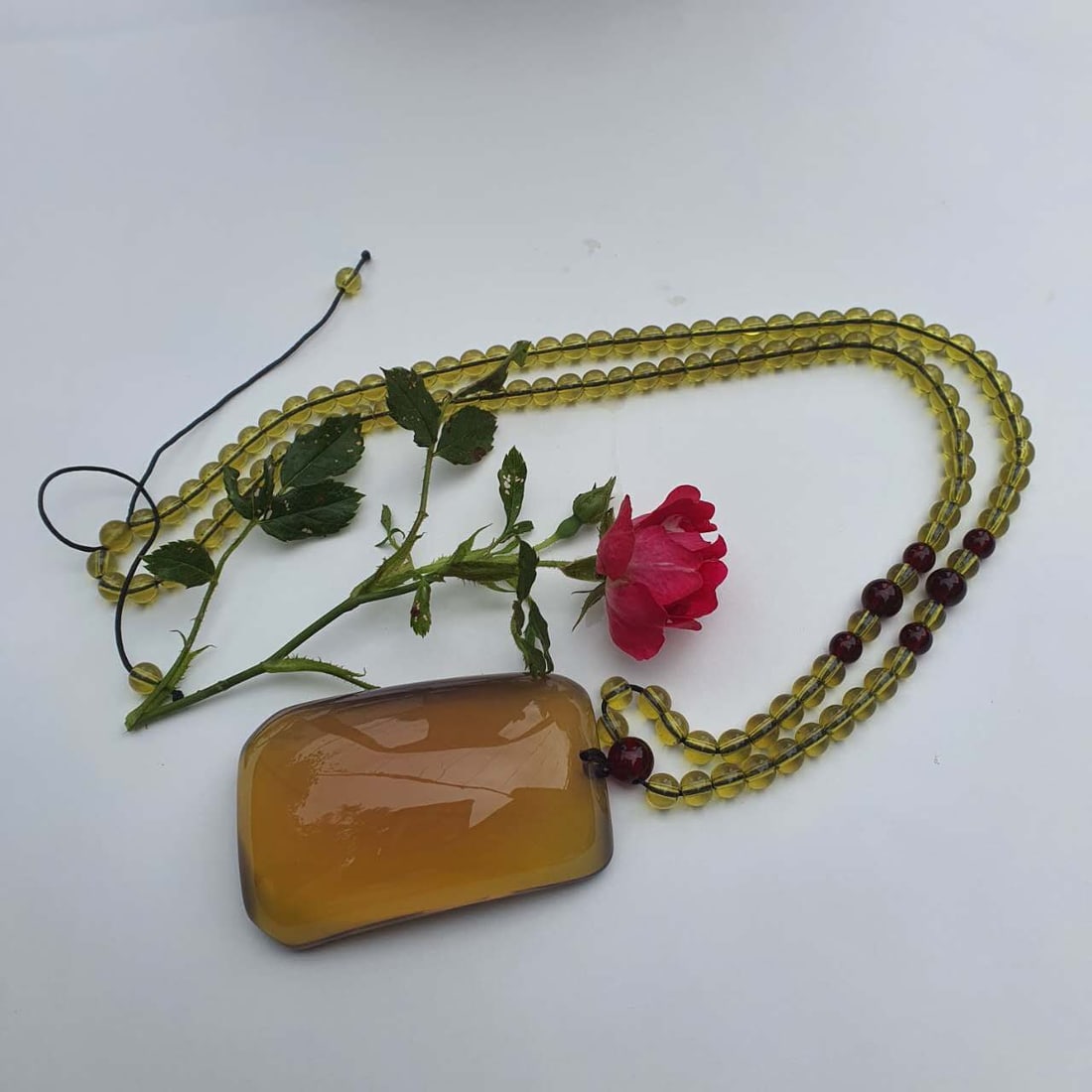 Blue Amber Pendant (1 of 4)