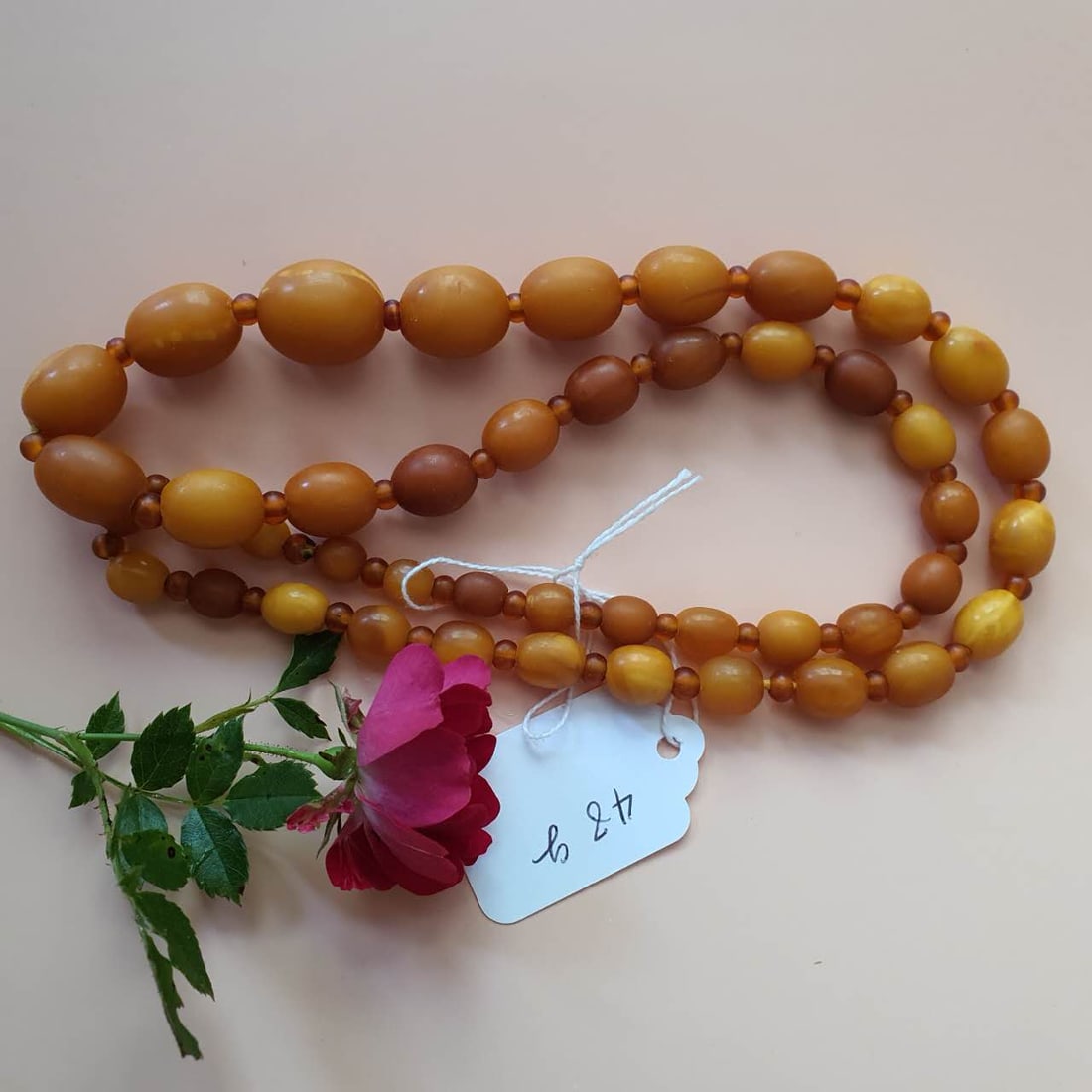 NATURAL BUTTERSCOTCH AMBER NECKLACE - 5