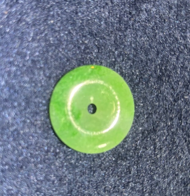 Two Jade Pingan Button - 2