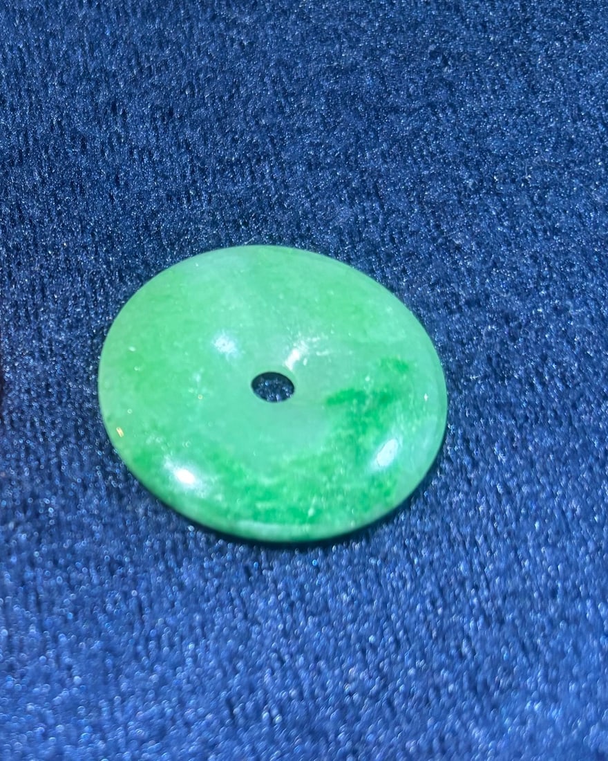 Two Jade Pingan Button - 3