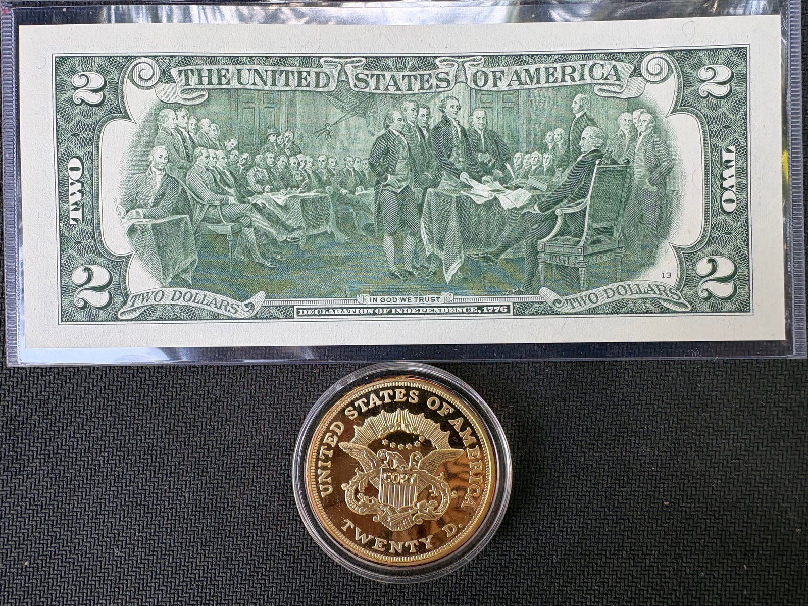 Commemorative Dollar and a Coin - 2