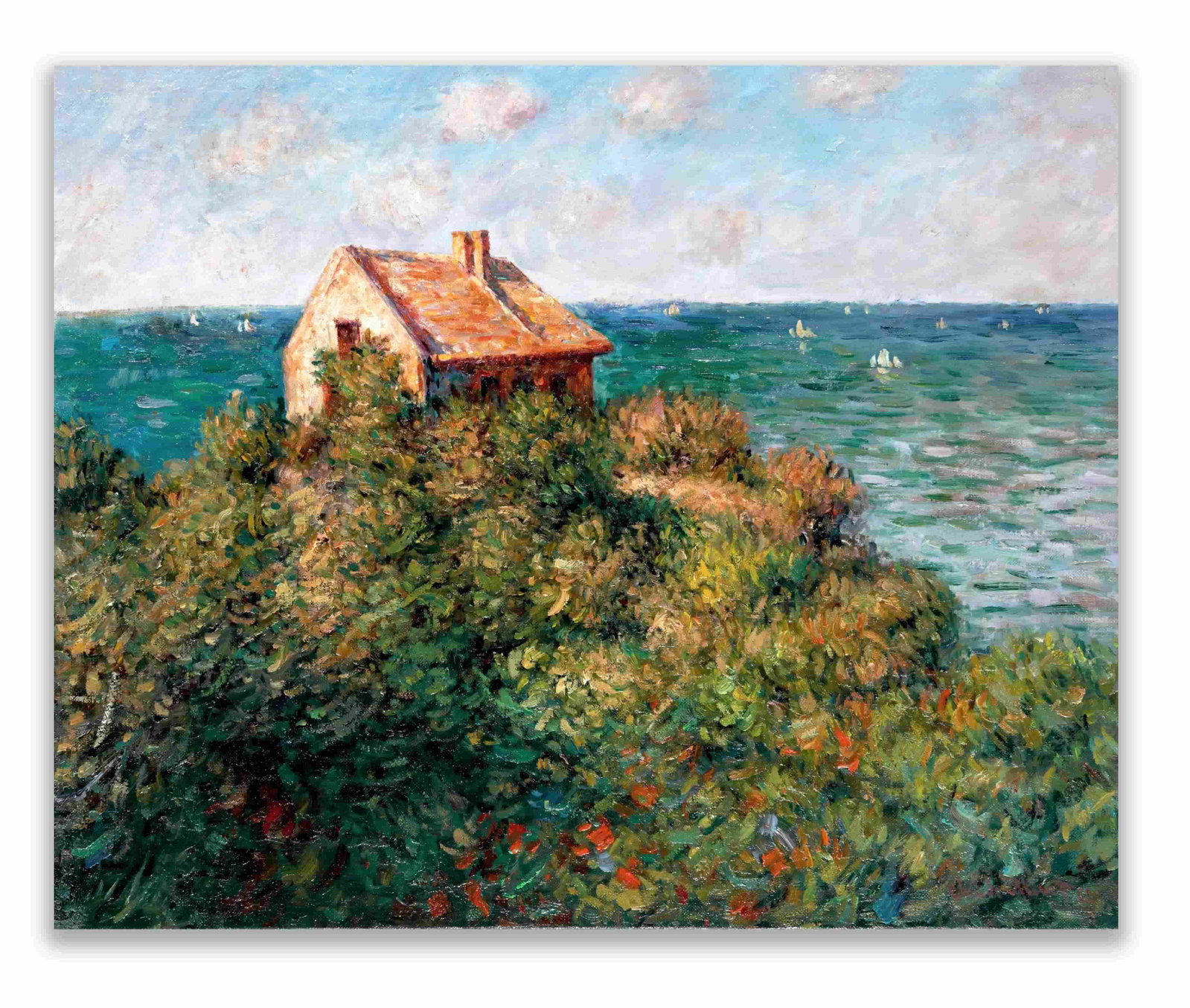CLAUDE MONET (1840-1926), ATTRIBUTED TO, OIL ON CANVAS: CLAUDE MONET (1840-1926), ATTRIBUTED TO, OIL ON CANVAS Dimensions: Image size: 65.2 x 80.2 cm. All measured values are appro x imate. Provenance and Authenticity: This painting is presented in the man