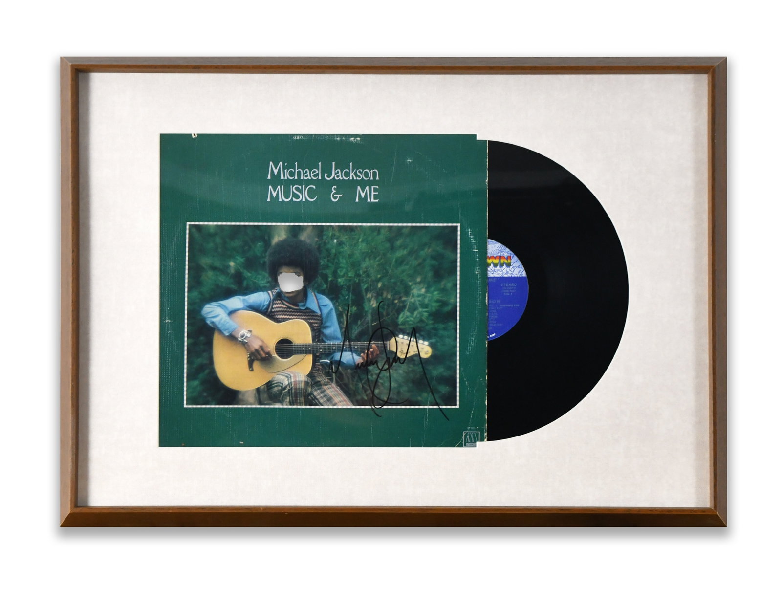 MICHAEL JACKSON - SIGNED MUSIC & ME ALBUM DISPLAY (1 of 1)