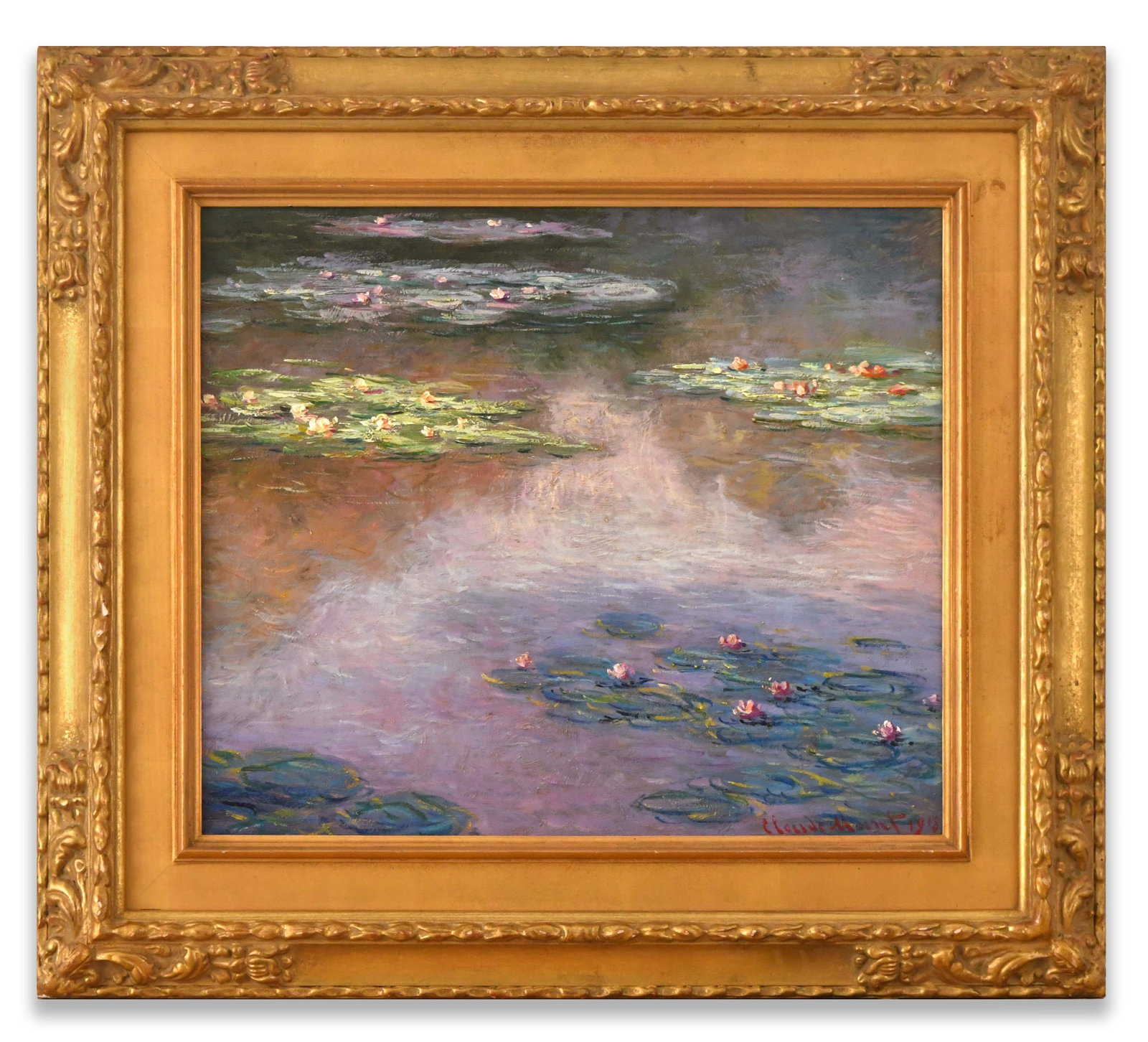 CLAUDE MONET (1840-1926), ATTRIBUTED TO, OIL ON CANVAS: CLAUDE MONET (1840-1926), ATTRIBUTED TO, OIL ON CANVAS Dimensions: Image size: 45.6 x 53.1 cm. All measured values are appro x imate. Outer frame size: 67 x 74.7 cm. All measured values are appro x im