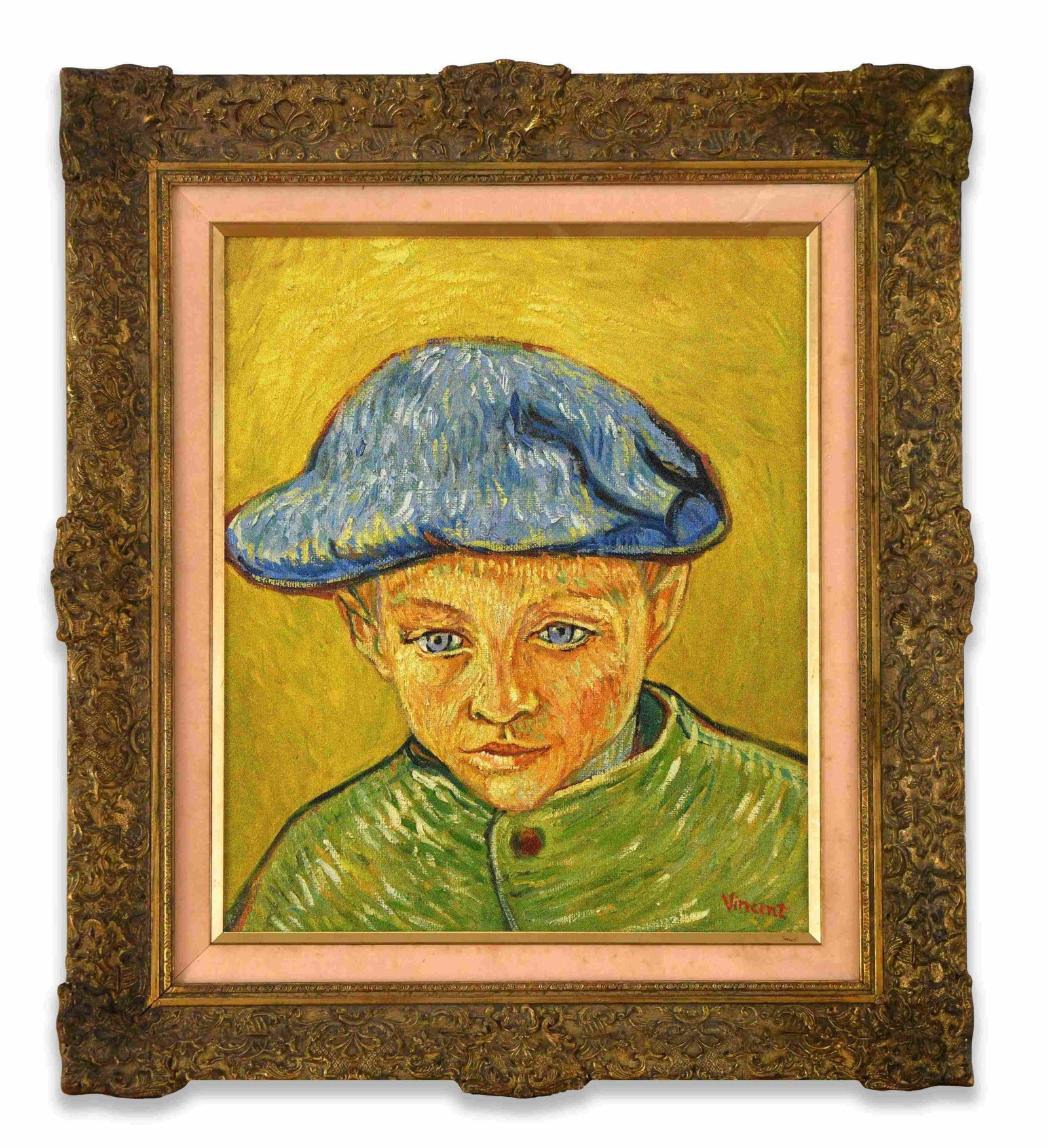 VINCENT VAN GOGH (1853-1890), ATTRIBUTED TO, OIL ON CANVAS: VINCENT VAN GOGH (1853-1890), ATTRIBUTED TO, OIL ON CANVAS Dimensions: Image size: 45.8 x 38.4 cm. All measured values are appro x imate. Outer frame size: 63.8 x 56.8 cm. All measured values are appr