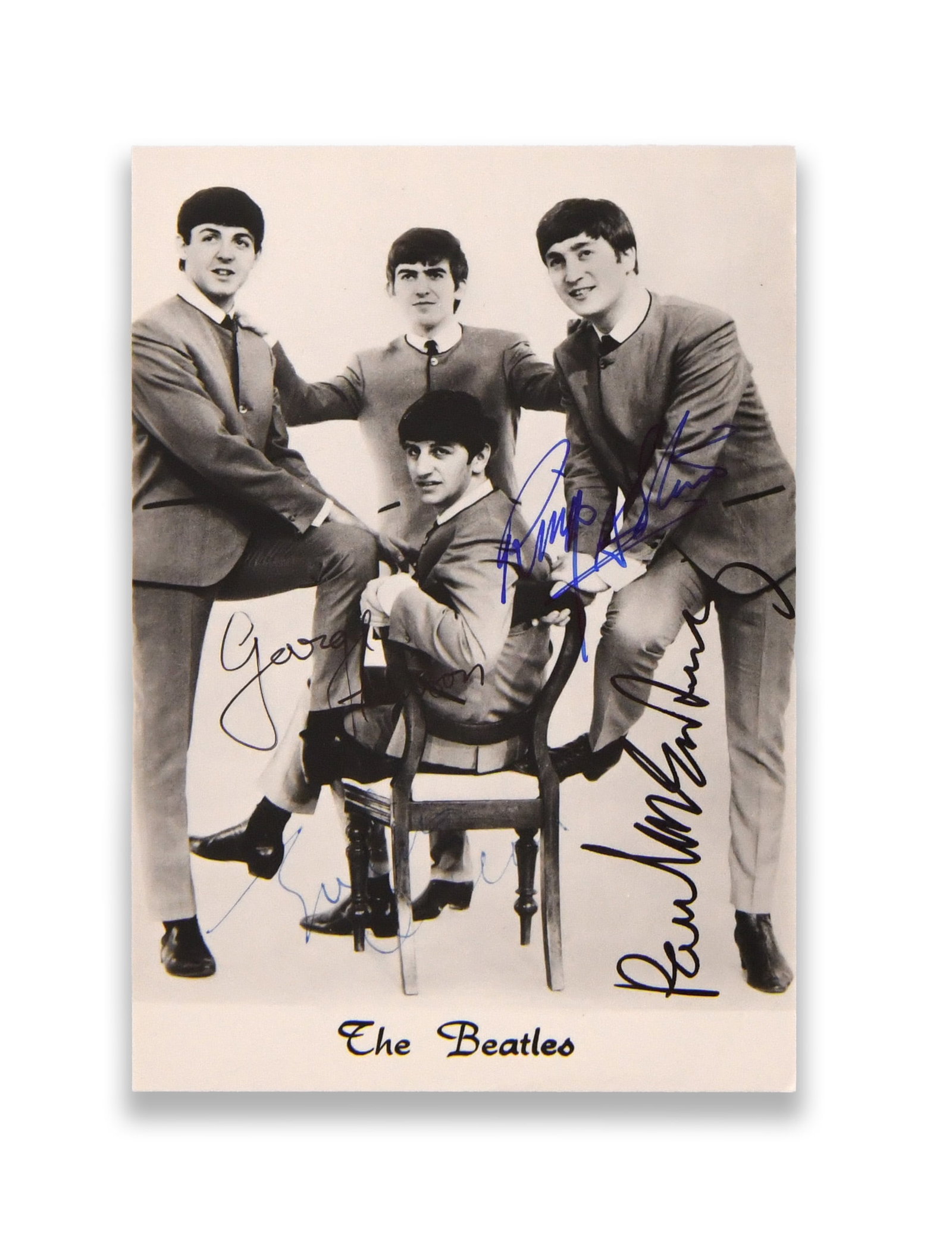 THE BEATLES - SIGNED PHOTOGRAPHIC POSTCARD (1 of 1)