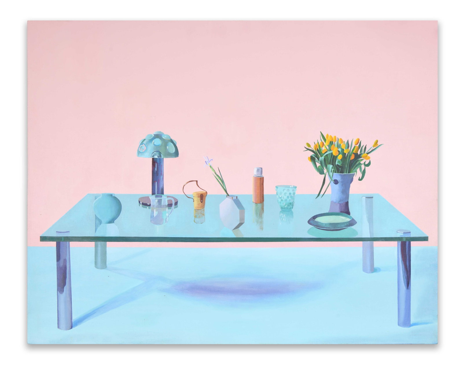 DAVID HOCKNEY (1937- ), ATTRIBUTED TO, OIL ON CANVAS (1 of 6)