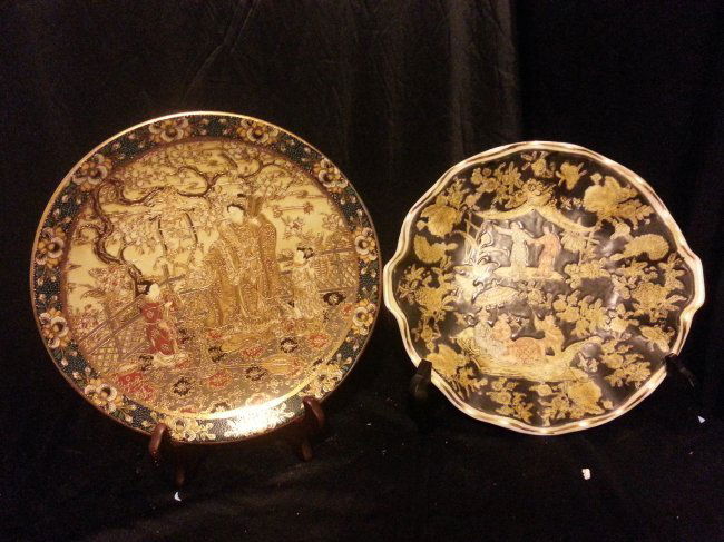 Two Antique Chinese Famille Rose Porcelain Dishes (1 of 4)