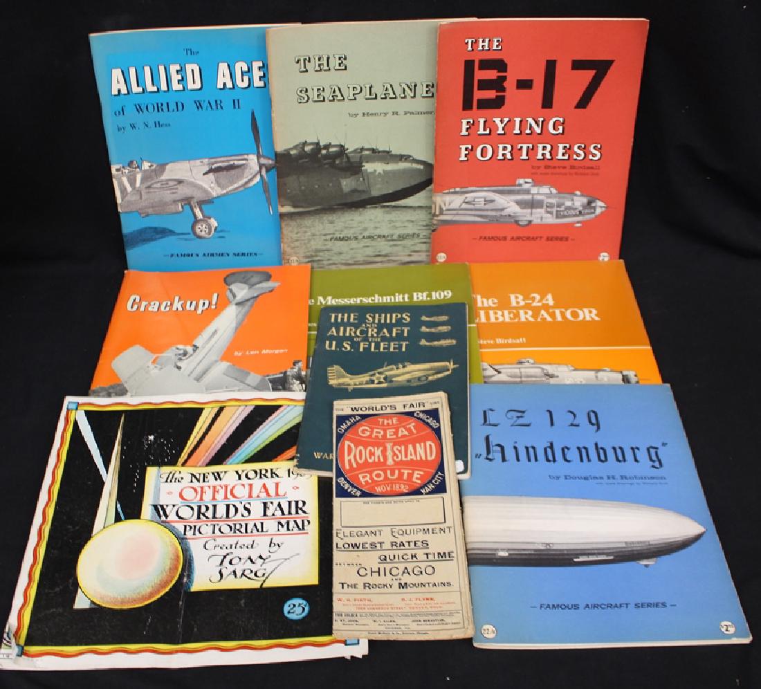 Useful Paper Ephemera Lot Aircraft Zeppelin Material (1 of 2)