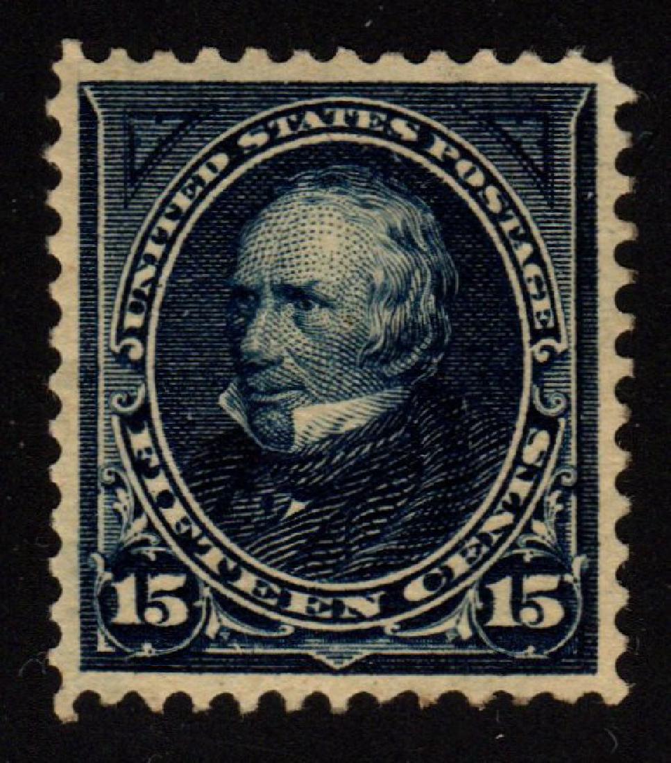 United States Scott 274 VF OG H 15¢ Clay SCV.$210: 15¢ dark blue watermarked Henry Clay bureau issue, Scott 274, Unused with VF centering, previously hinged original gum. Deep rich color and great appearance. 2017 SCV.$210