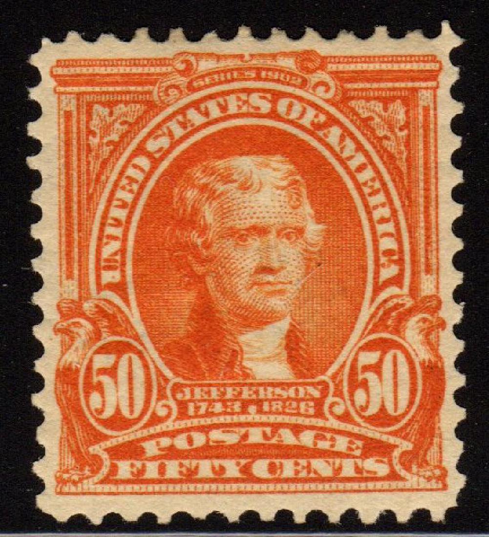 United States Scott 310 VF OG H 50¢ Jefferson SCV.$375 (1 of 1)