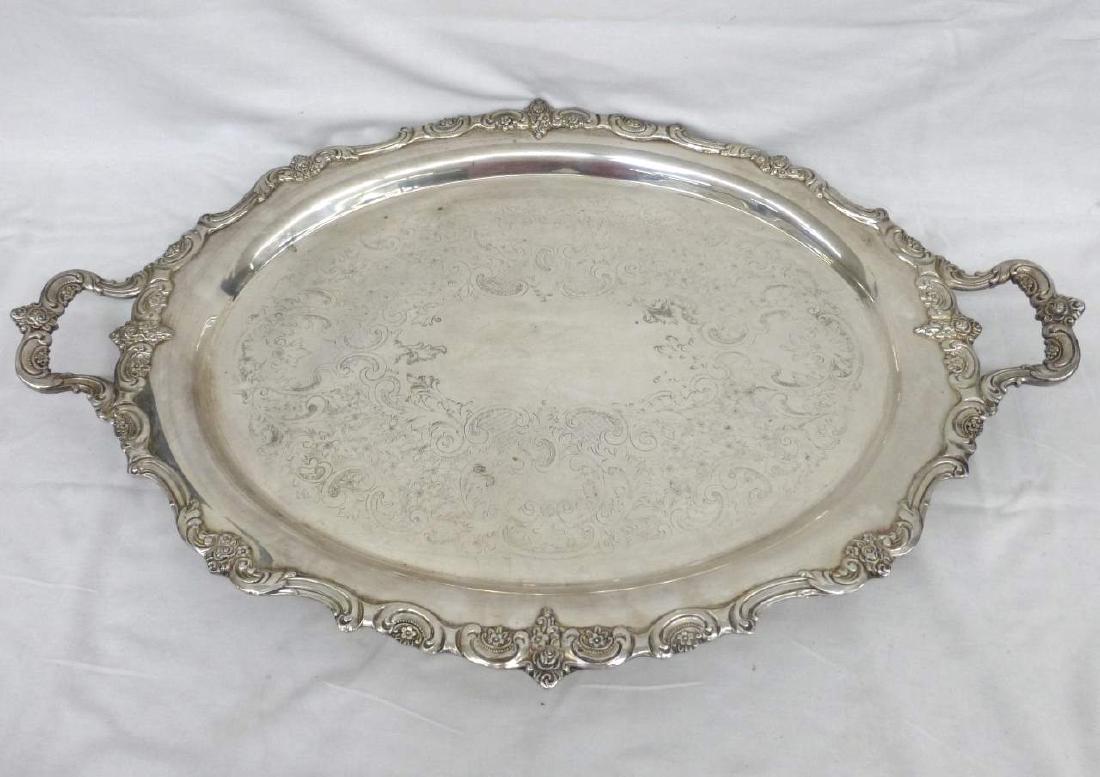 Large 30" x 20" Handled Waiters Tray Poole by Leanord (1 of 2)