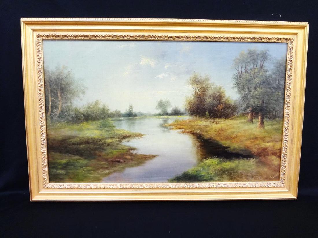 Elizabeth Barchus (American 1857-1959) Original Oil on (1 of 6)