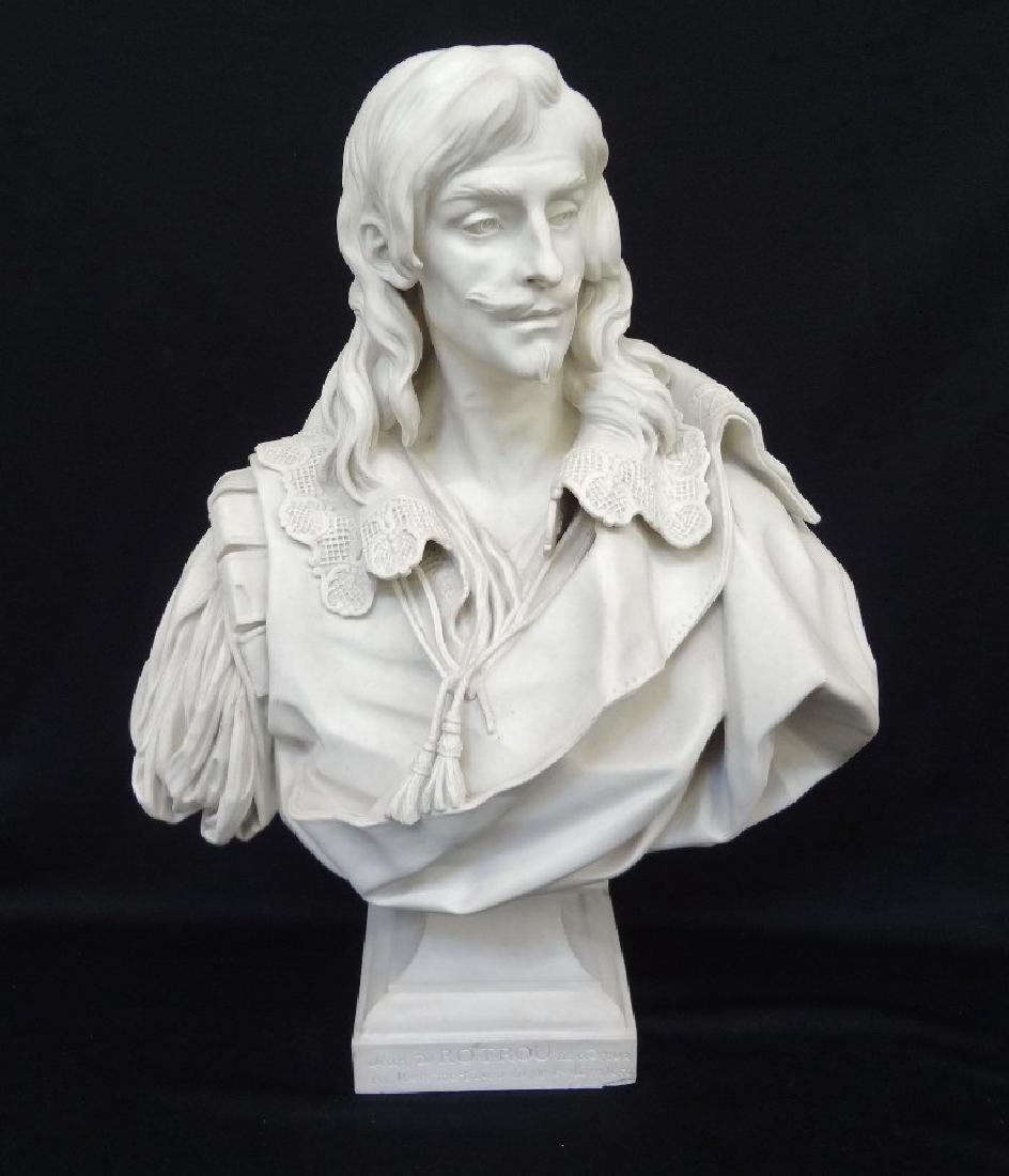 Parian Sevres Bust "Jean De Rotrou" Large Piece 20.5" (1 of 8)