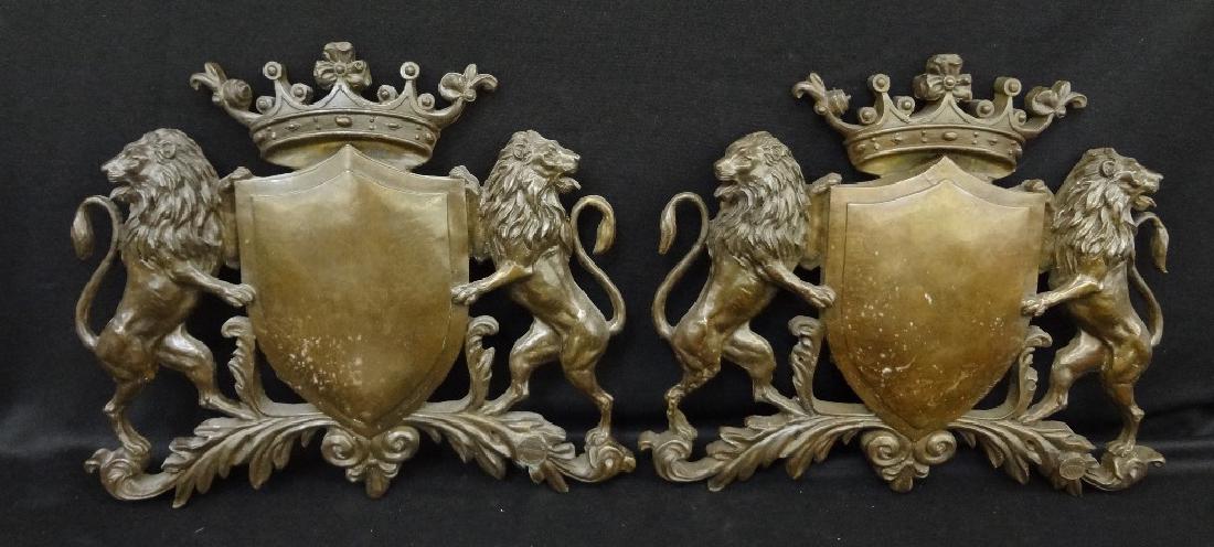 After Antonio Canova Bronze Wall Shields with (1 of 7)