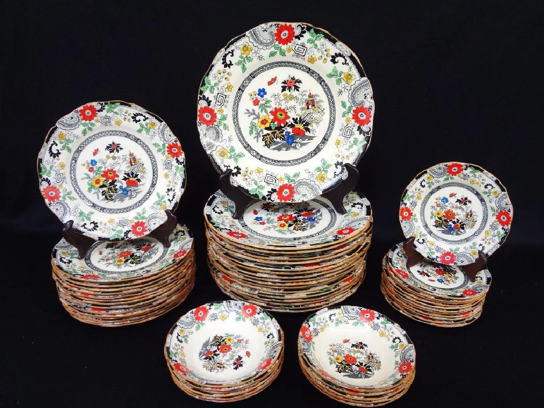 Coalport Canton "Kingsware" China Plates (55) Pieces (1 of 3)