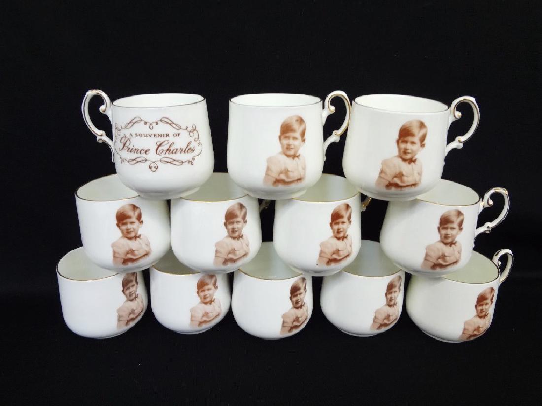 (12) Souvenir Tea Mugs Prince Charles Paragon China (1 of 4)