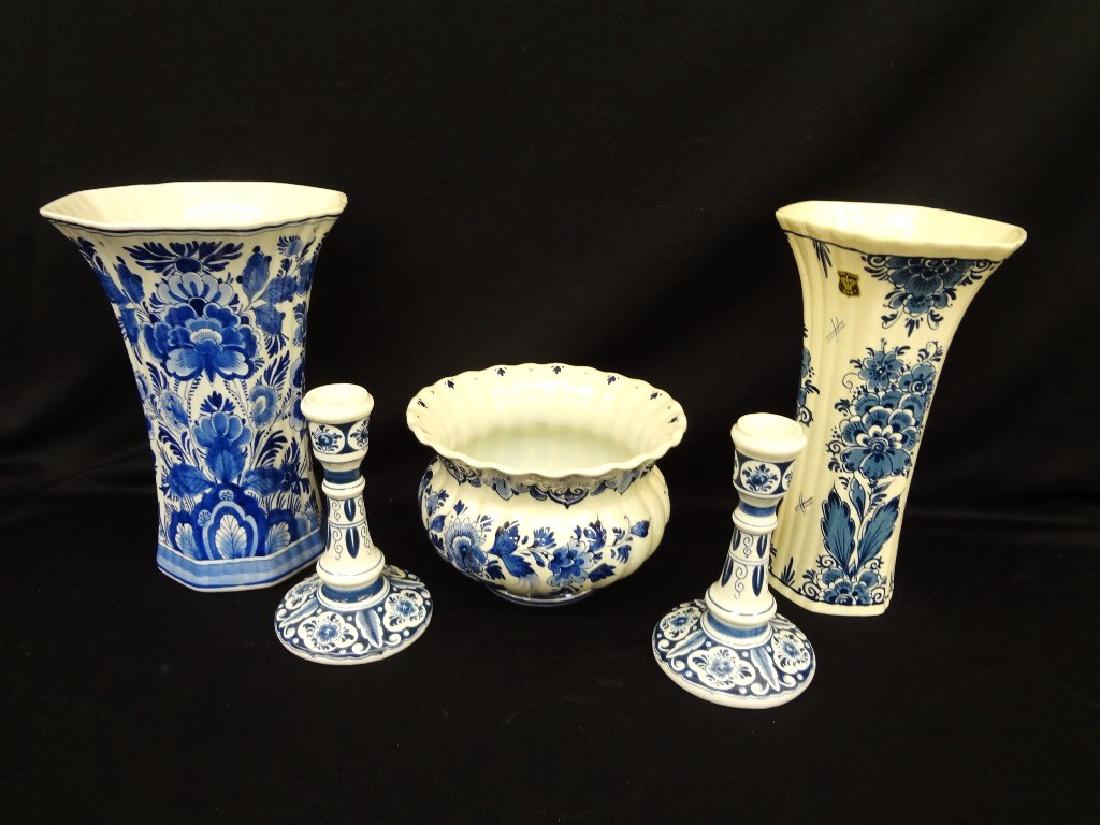 (4) Blue and White Delft Porcelain Ware (1 of 11)