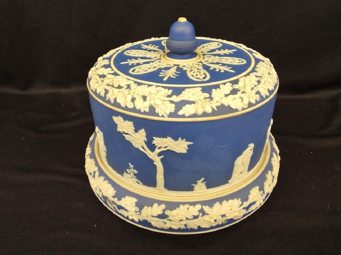 Wedgwood Jasperware Pale Blue Covered Cake Stand (1 of 5)
