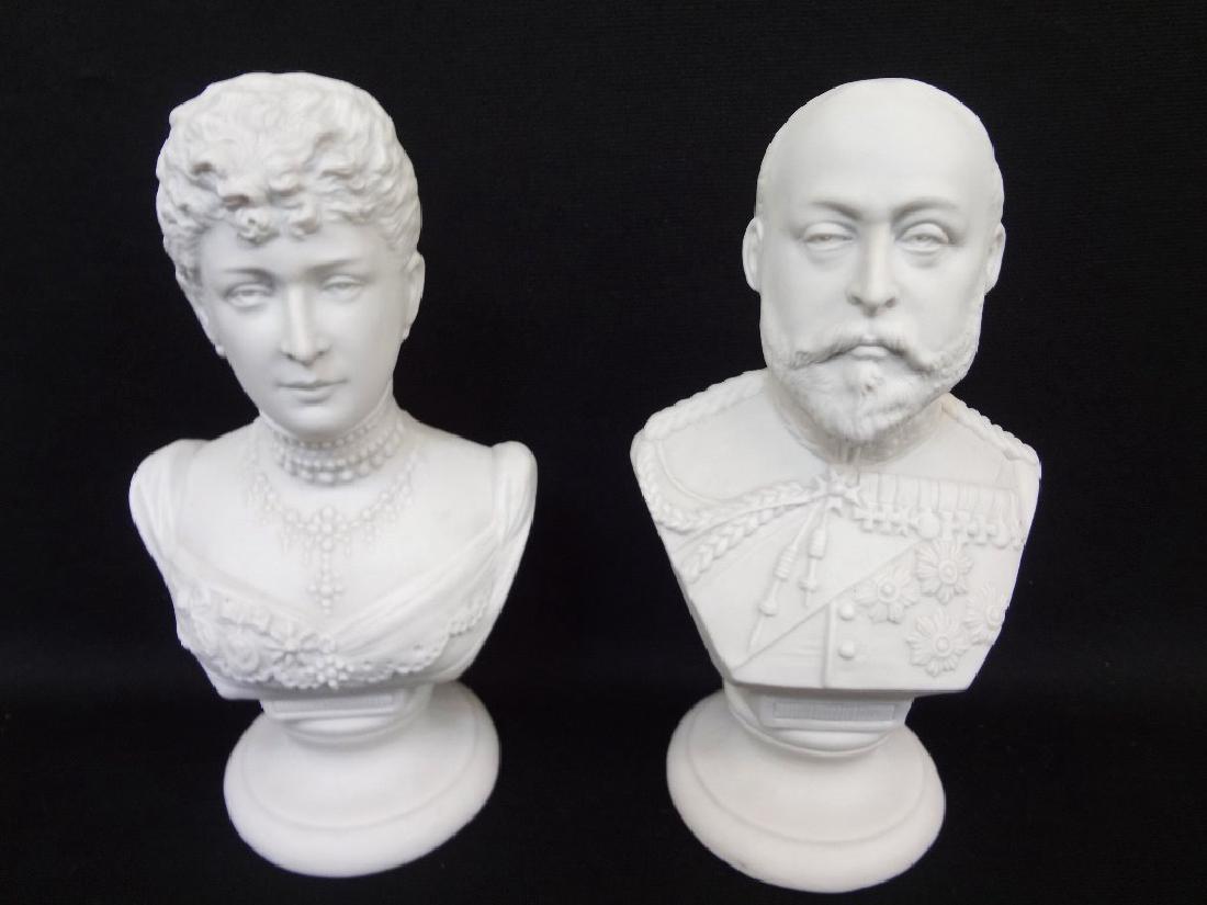 King George V & Queen Mary Parian Portrait Busts on (1 of 4)