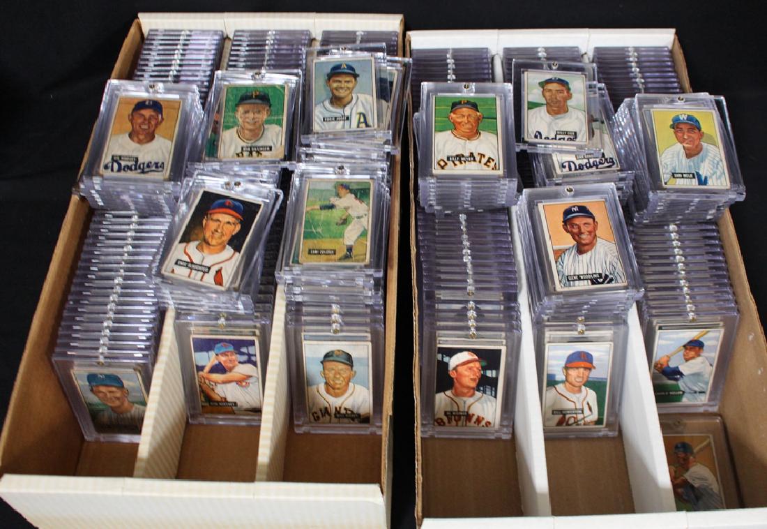 1951 Bowman Baseball Near Complete Set Less Mantle (1 of 2)
