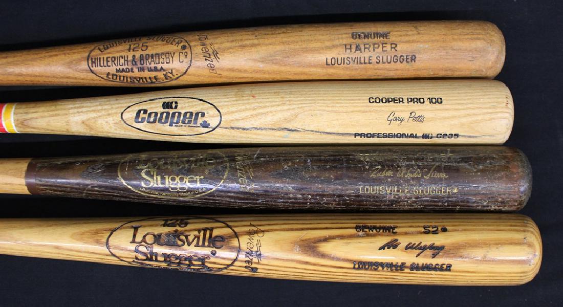 (4)game Used Bats