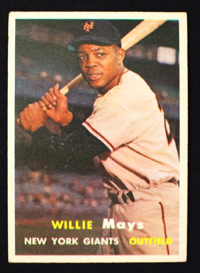 1957 Topps Baseball #10 Willie Mays VG-EX (1 of 2)