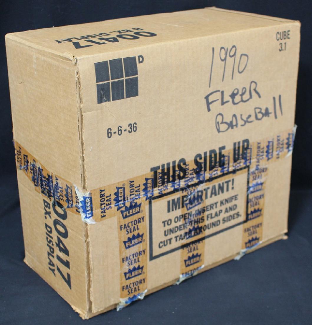 1990 Fleer Baseball (8)Box Jumbo Sealed Case (1 of 1)