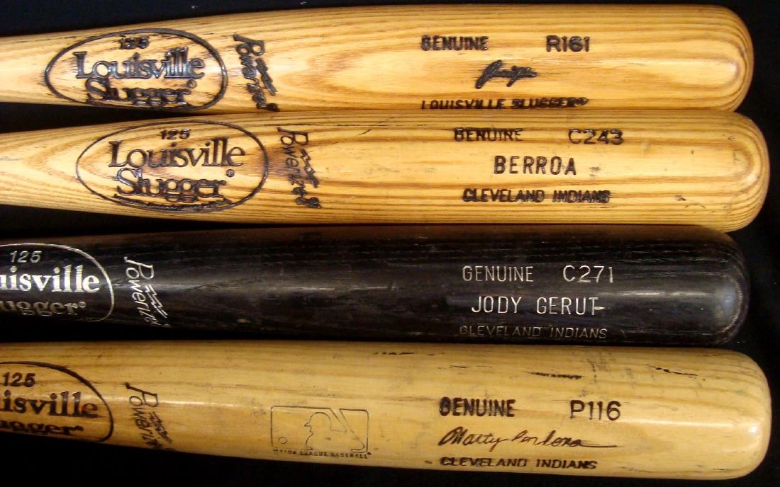 Lot of (3) Cleveland Indians Game Used Baseball Bats, (1 of 5)