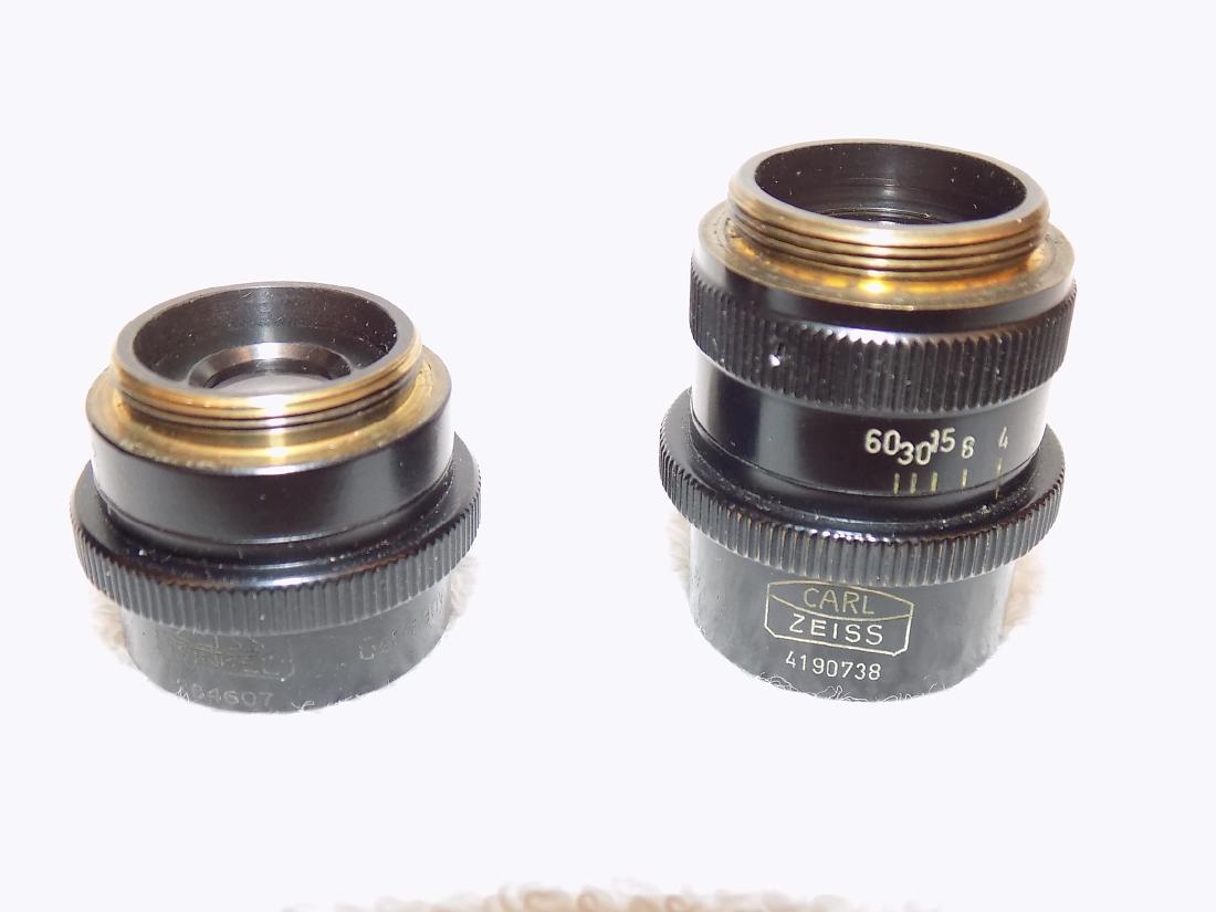 (2) Carl Zeiss Microscope Objectives 40mm & 63mm 1:4,5 (1 of 4)