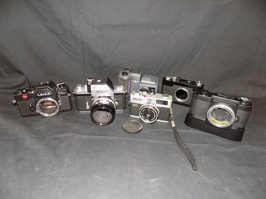 Nikon/Leica Vinatge Camera Lot of (6)  FX-35A, M-35s, (1 of 5)