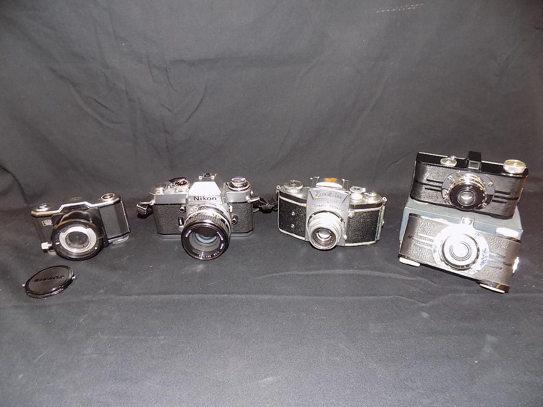 (5) Vintage Camera Lot Nikon, Argus, Exakta, Zeiss (1 of 7)