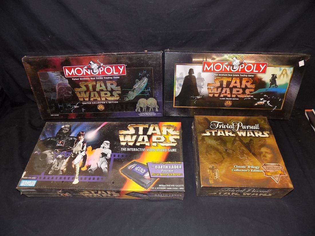 (2) Star Wars monopoly Games + Star Wars Trivial (1 of 3)