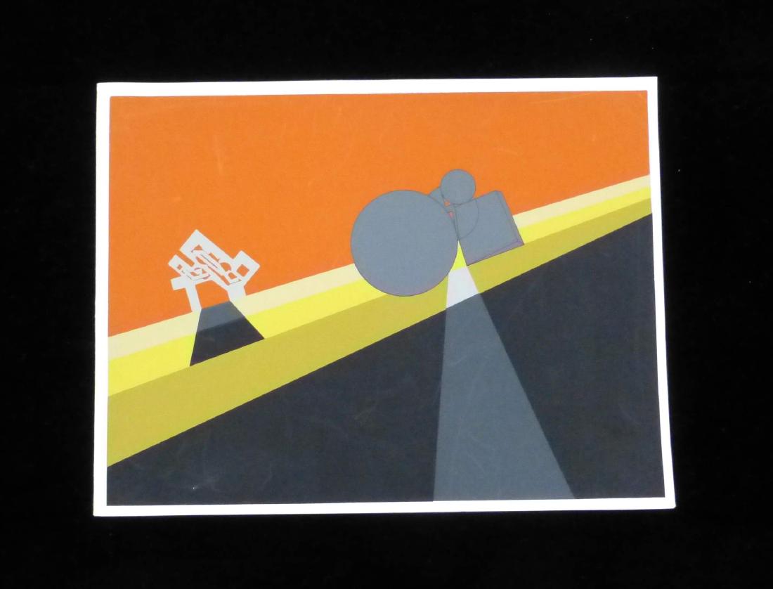 1975 Ernest Trova NYC Gallery Announcement Litho: From the collection of the estate of the former curator of Modern Art, Cleveland Museum of Art. Cover is 12" x 9"