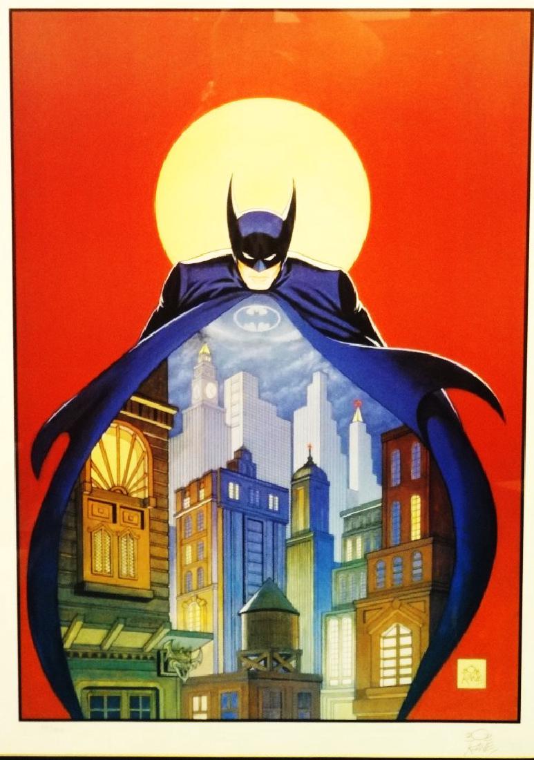 Batman Signed Lithograph Bob Kane 80/950 (1 of 4)