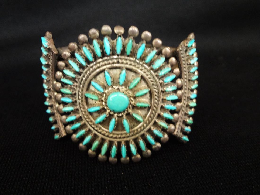 Norman and Virgina Hoee Sterling Zuni Pettipoint (1 of 5)