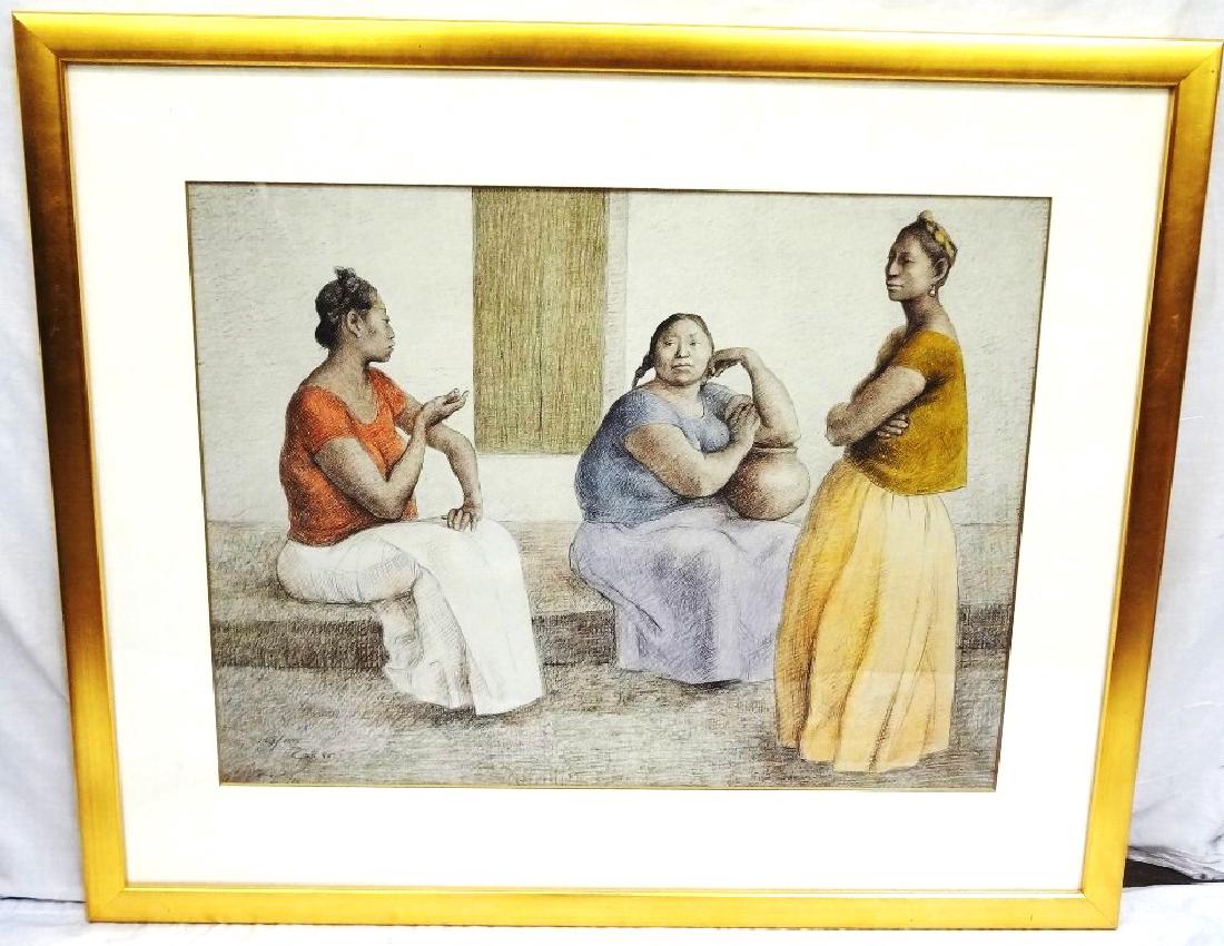 Jose Francisco Zuniga "Juchitecas Platicamoo" Signed (1 of 4)