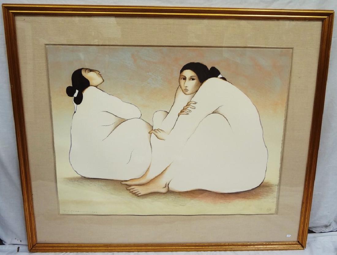 R.C. Gorman "Women From Chaco Canyon" Oversize Signed (1 of 4)